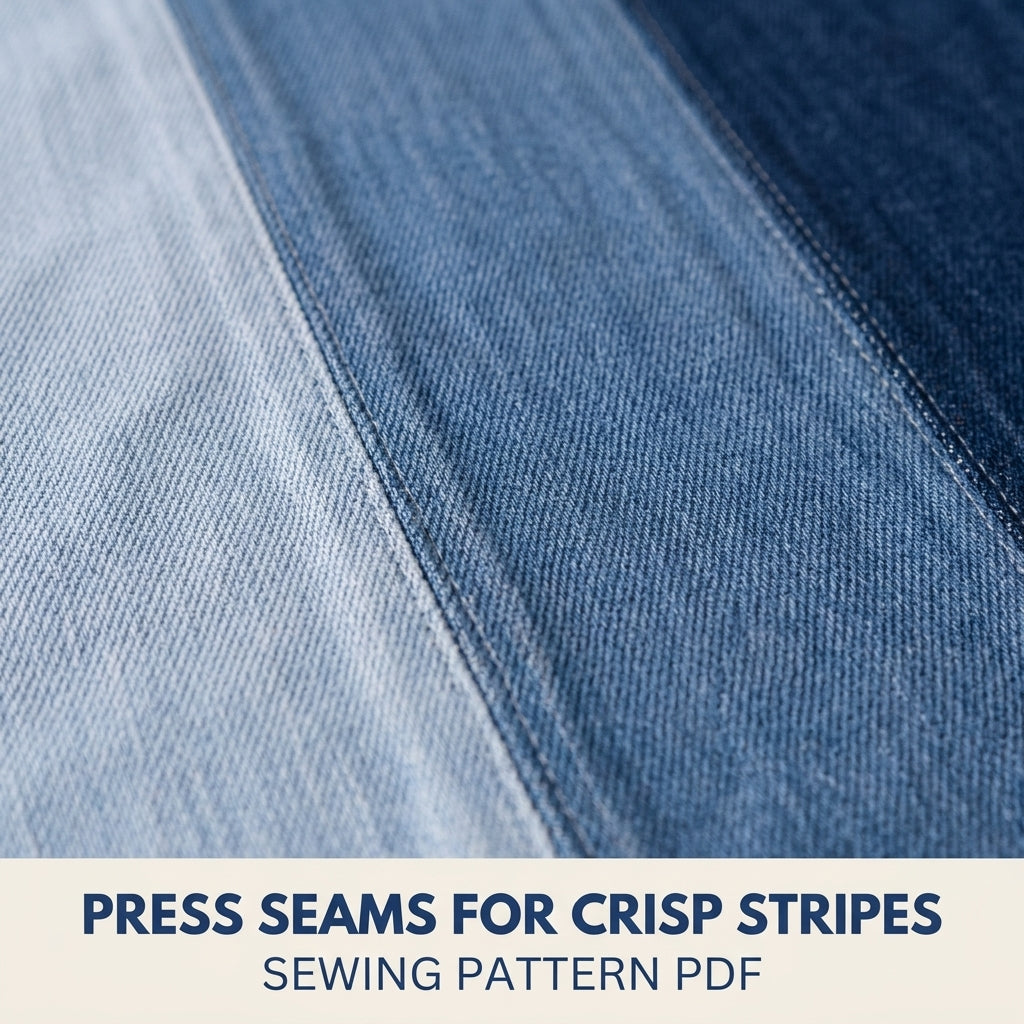 Ombré Denim Table Runner Sewing Pattern PDF – Upcycled Jeans Table Runner