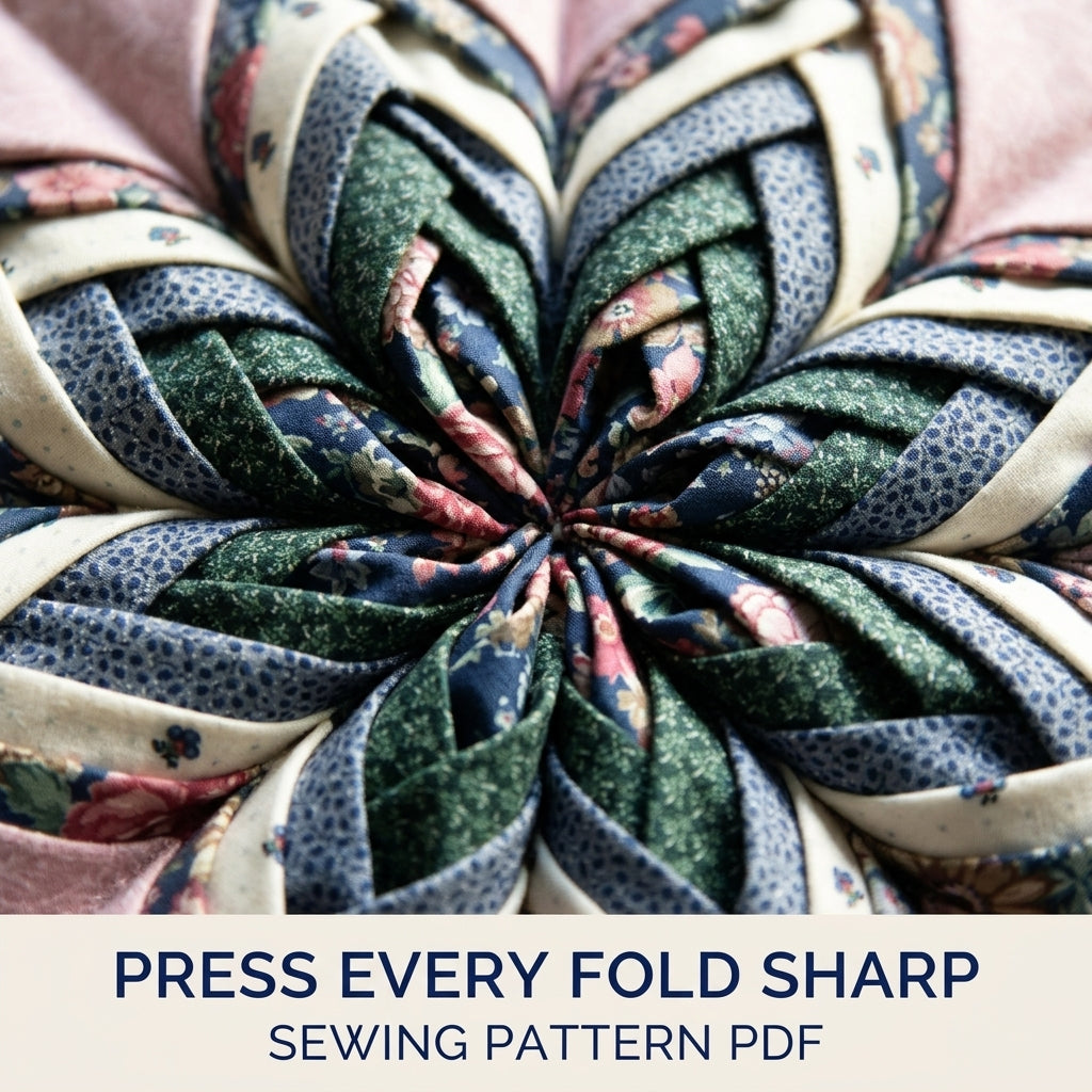 Folded Star Hoop Art Sewing Pattern PDF – Fabric Star Wall Decor