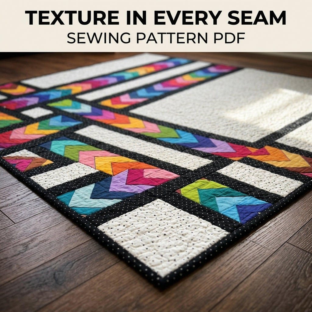 Rainbow Arrow Lattice Quilt Sewing Pattern PDF – Modern Flying Geese Quilt
