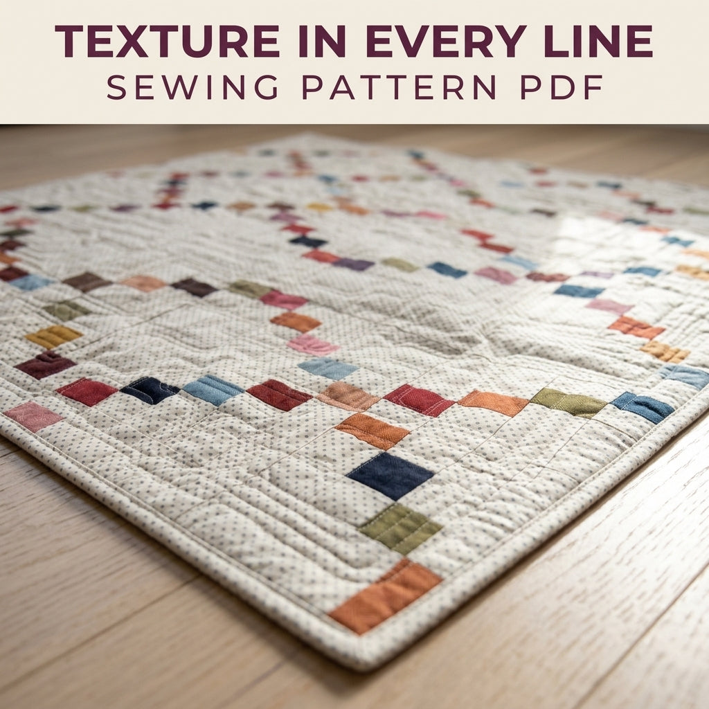 Stepping Stones Chain Quilt Sewing Pattern PDF – Muted Scrappy Quilt
