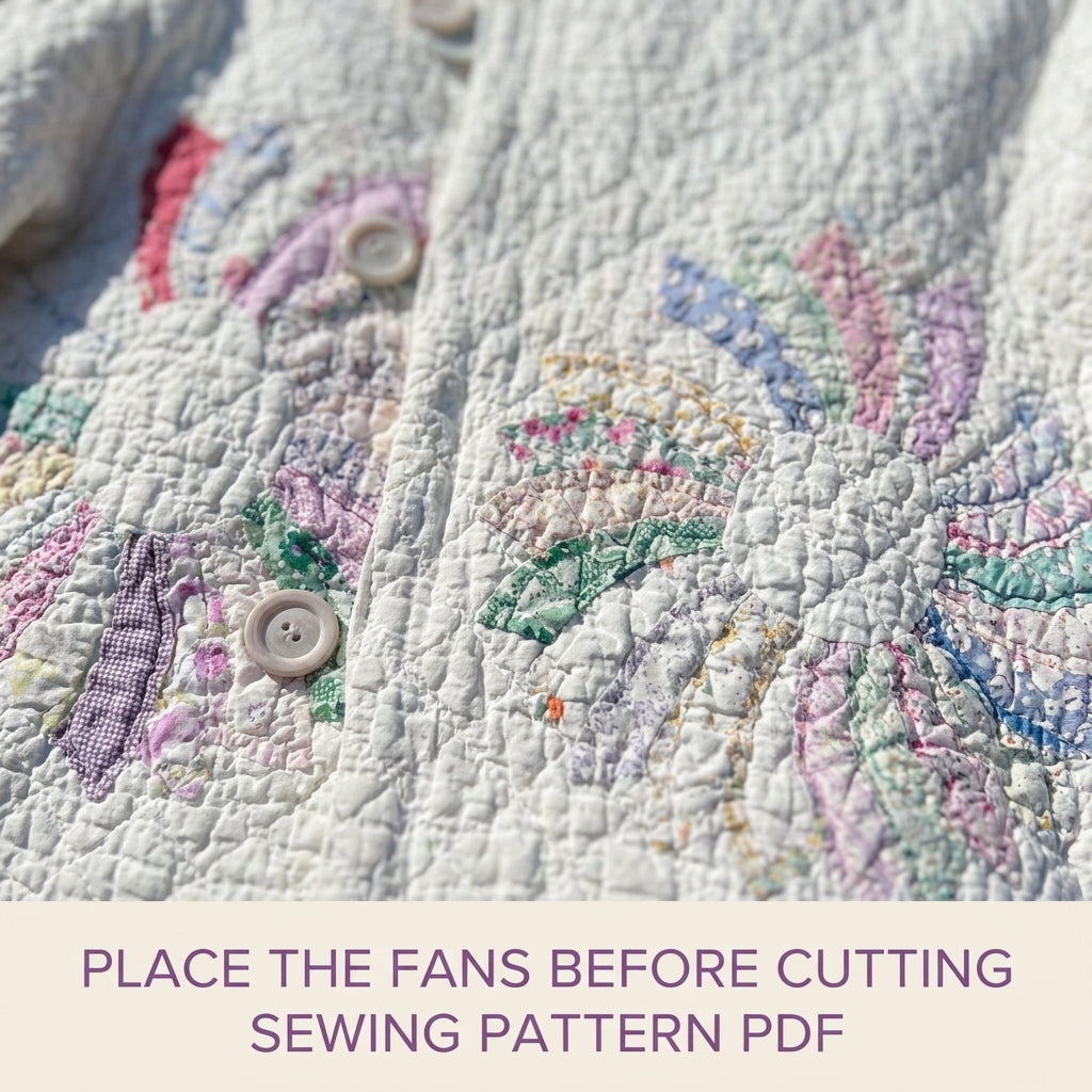 Dresden Plate Quilt Jacket Sewing Pattern PDF – Upcycled Quilt Coat