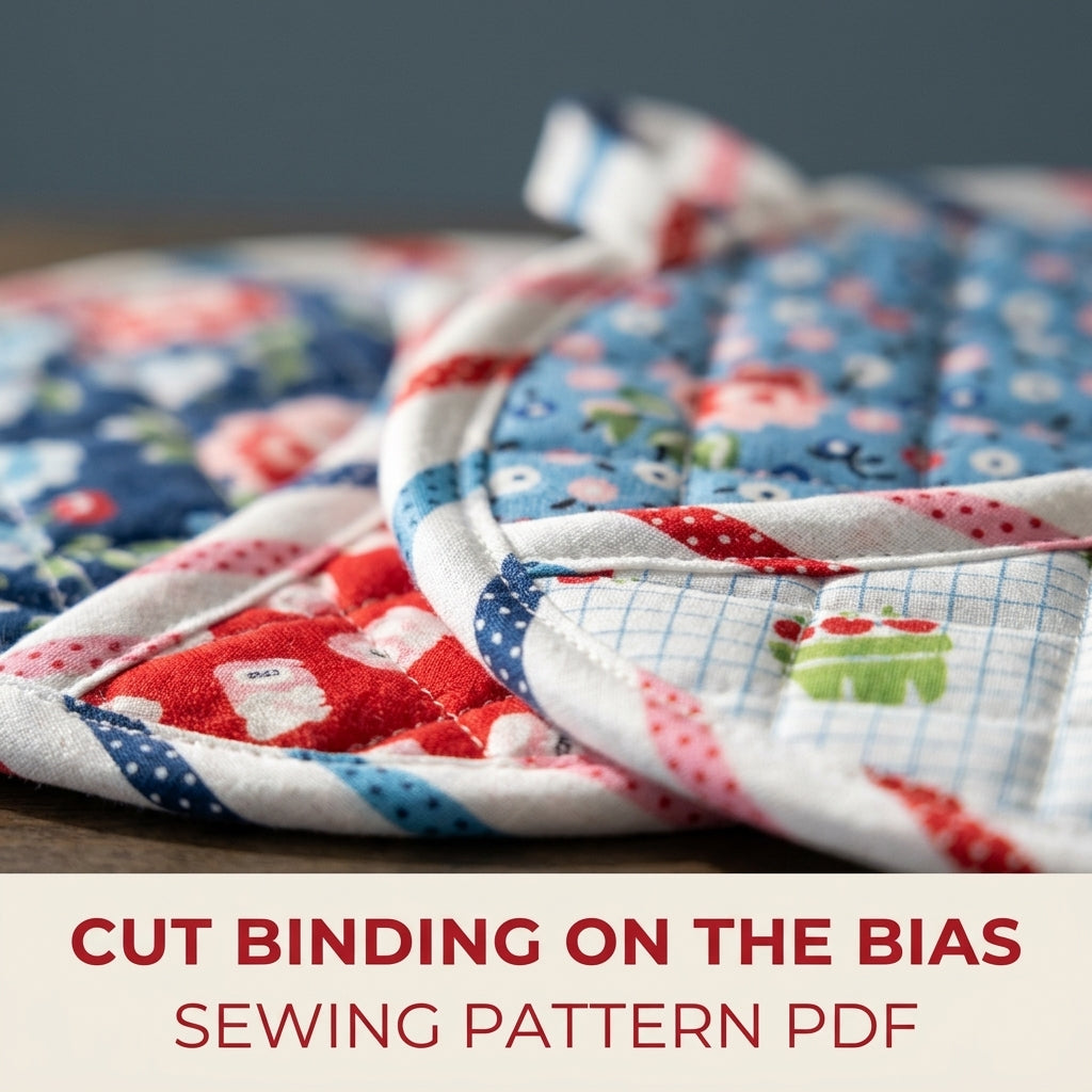 Round Pocket Pot Holder Sewing Pattern PDF – Quilted Pot Holder Set