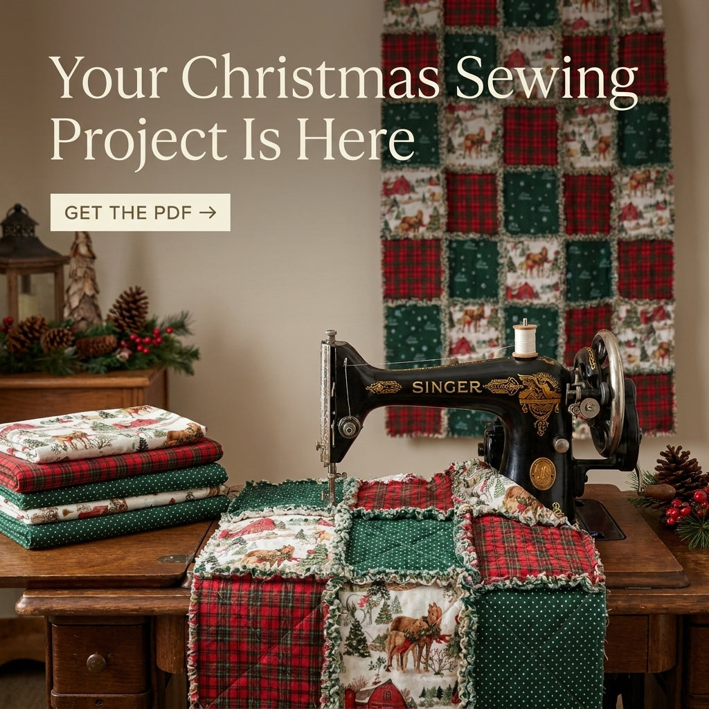 Christmas Rag Quilt Pattern – Easy Flannel Plaid Throw