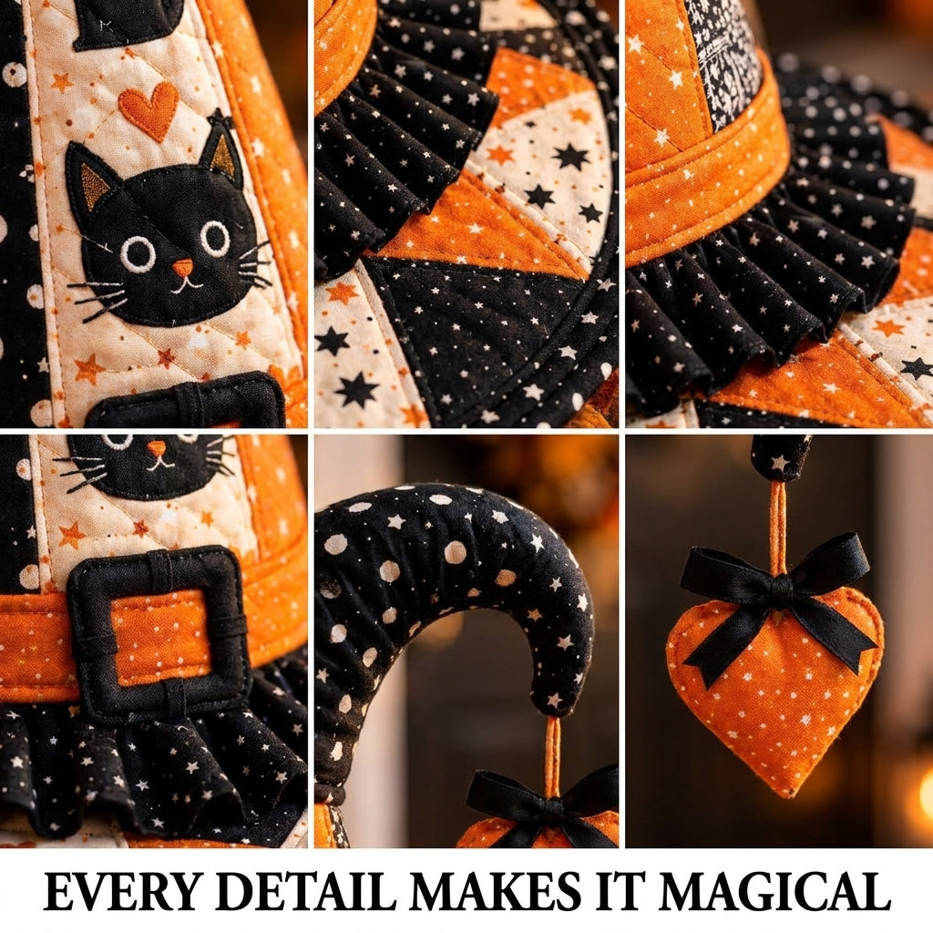 Witch Hat PDF Sewing Pattern | Toddler to Adult XL | Beginner-Friendly Halloween Costume Hat | Instant Download