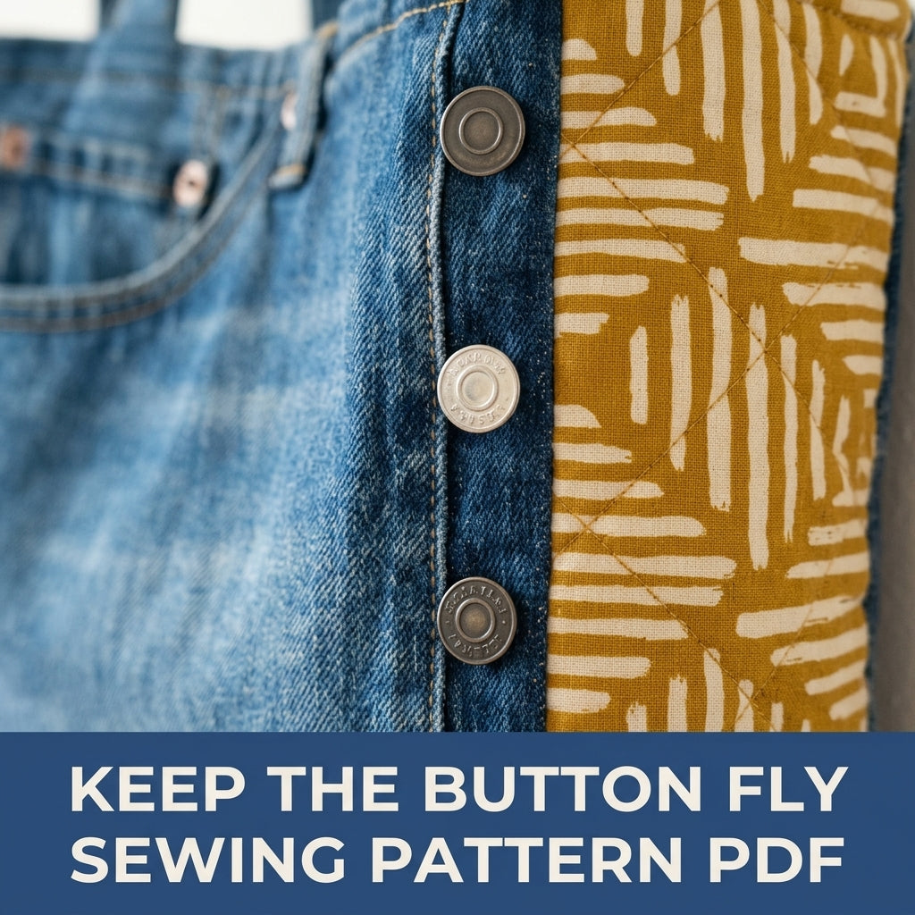 Jeans Pocket Mini Tote Sewing Pattern PDF – Upcycled Denim Crossbody