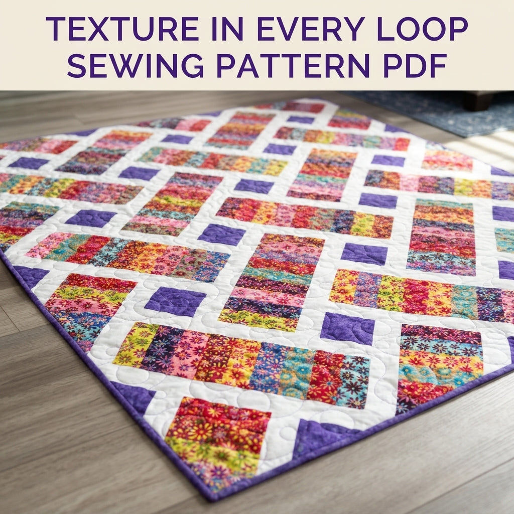 Strip Rectangle Lattice Quilt Sewing Pattern PDF – Jelly Roll Friendly Quilt