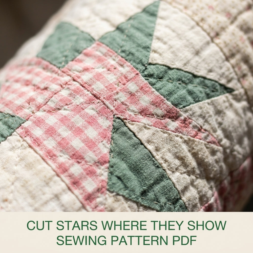 Star Quilt Shawl Collar Jacket Sewing Pattern PDF – Upcycled Quilt Jacket