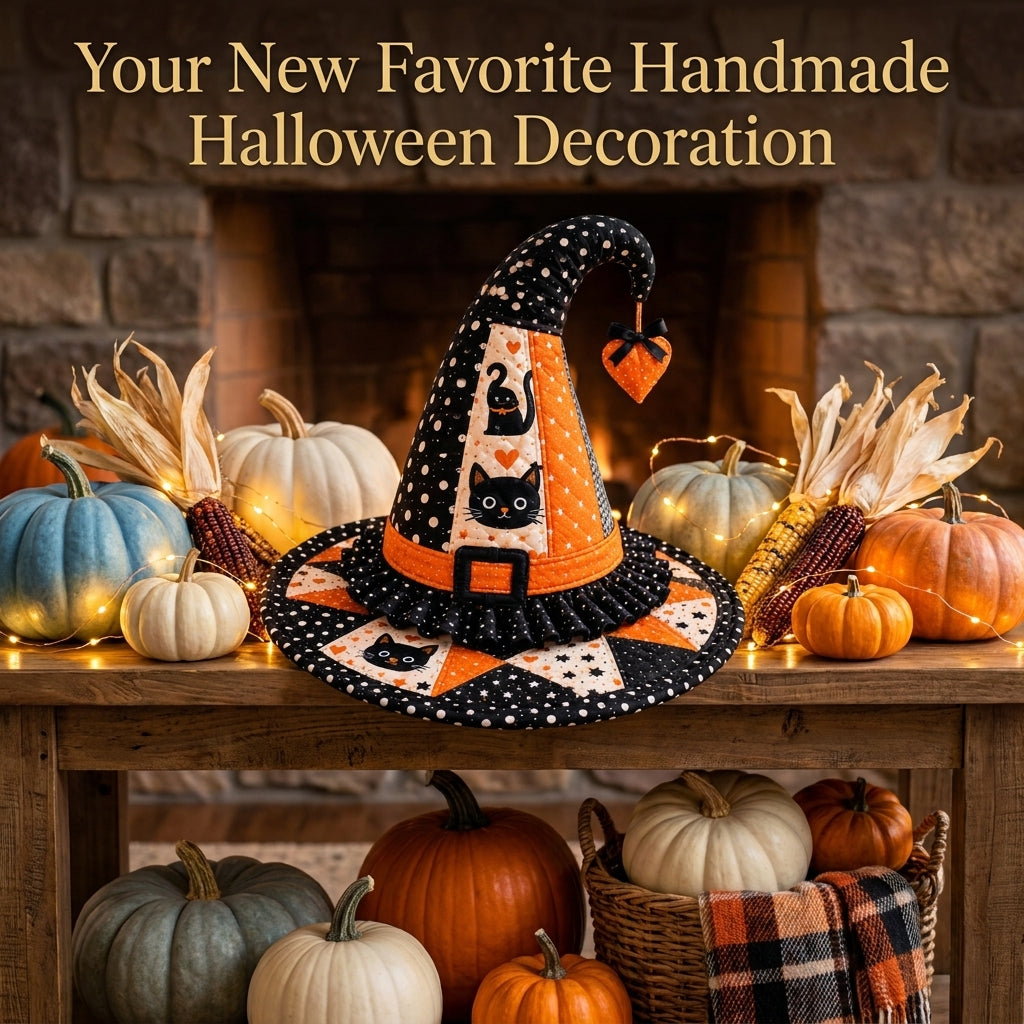 Witch Hat PDF Sewing Pattern | Toddler to Adult XL | Beginner-Friendly Halloween Costume Hat | Instant Download