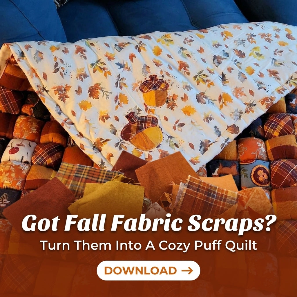 Puff Quilt Pattern – Cozy Biscuit Quilt in Autumn Plaids