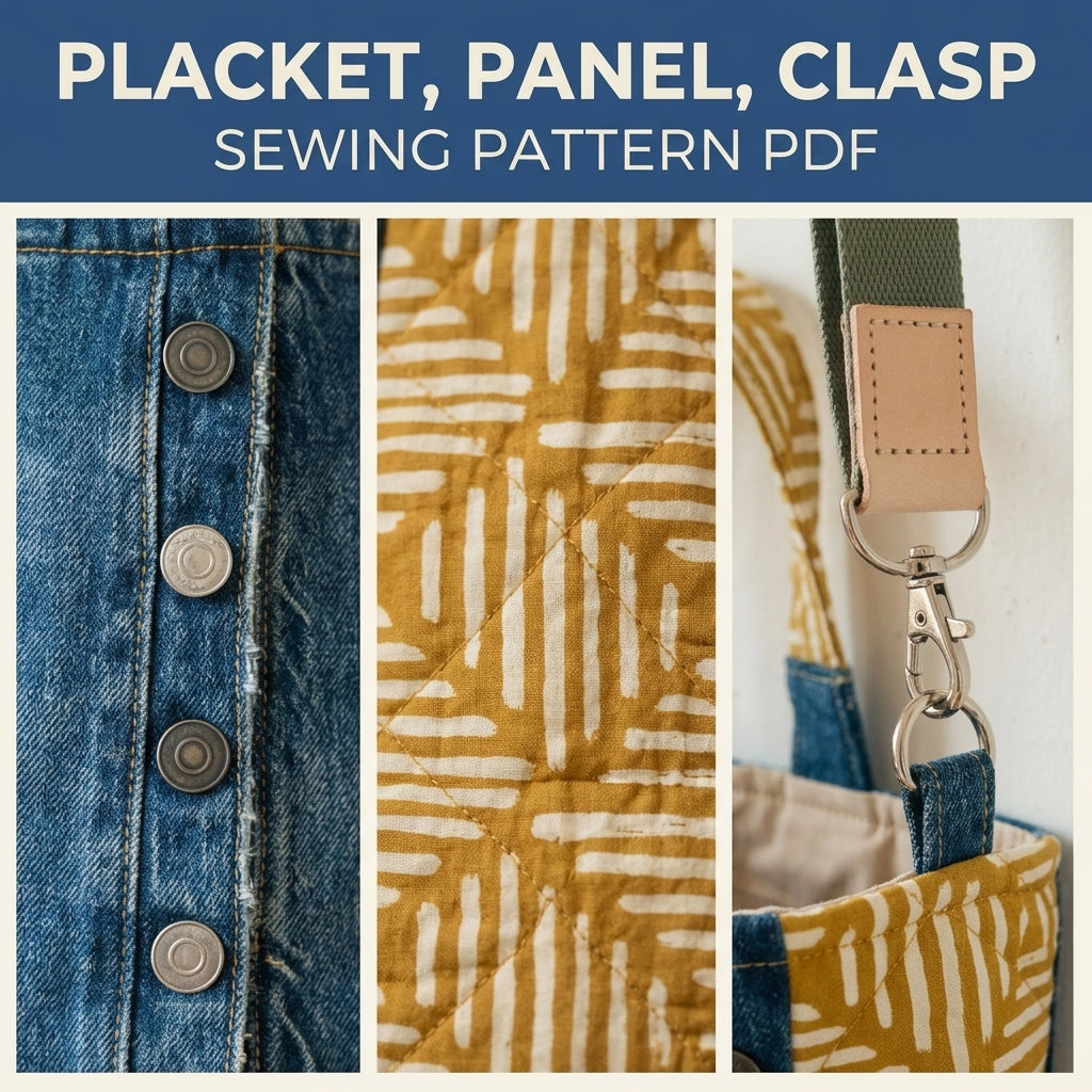 Jeans Pocket Mini Tote Sewing Pattern PDF – Upcycled Denim Crossbody