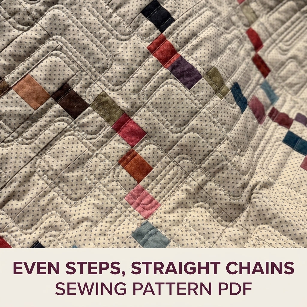 Stepping Stones Chain Quilt Sewing Pattern PDF – Muted Scrappy Quilt