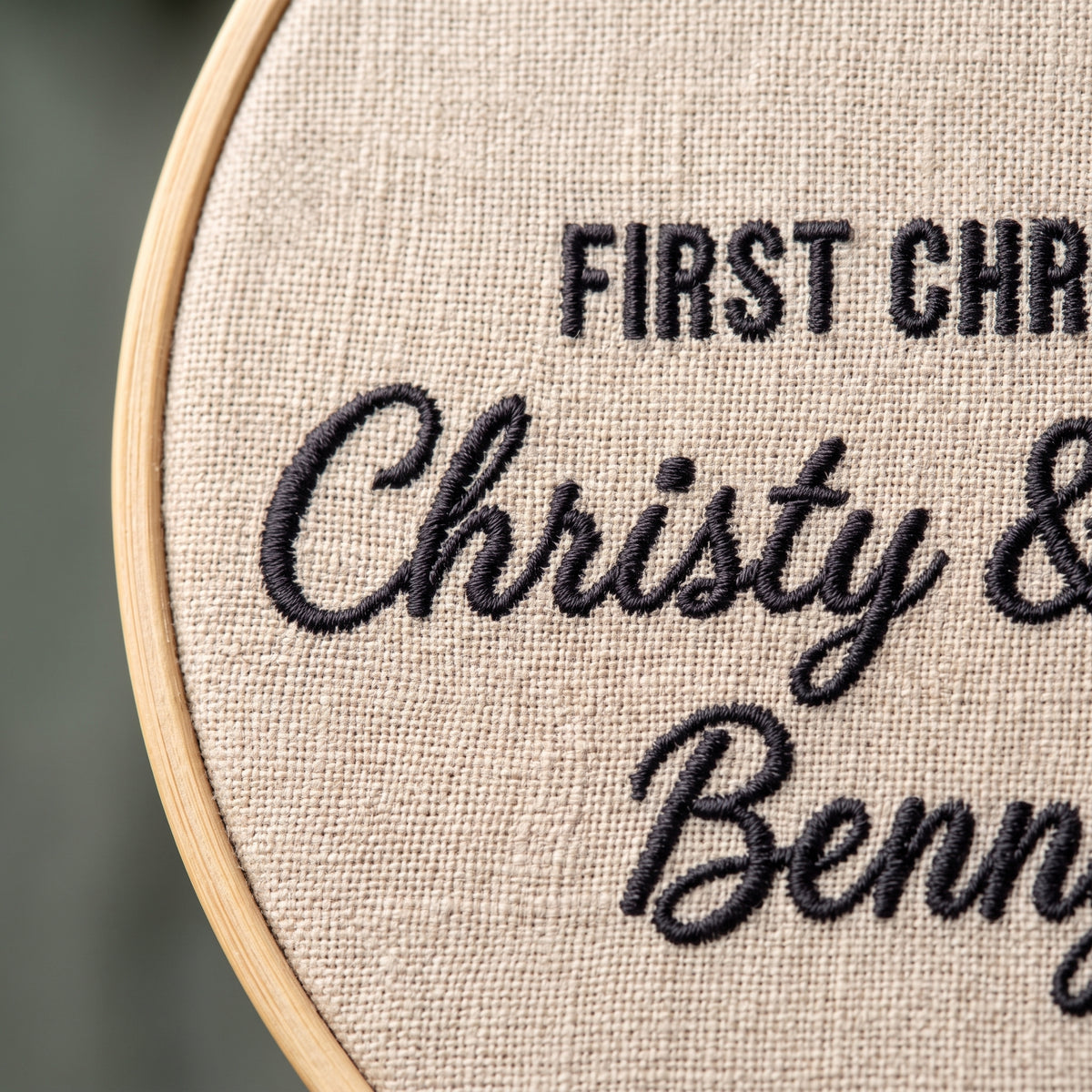 First Christmas Married Machine Embroidery Design, Wedding Gift