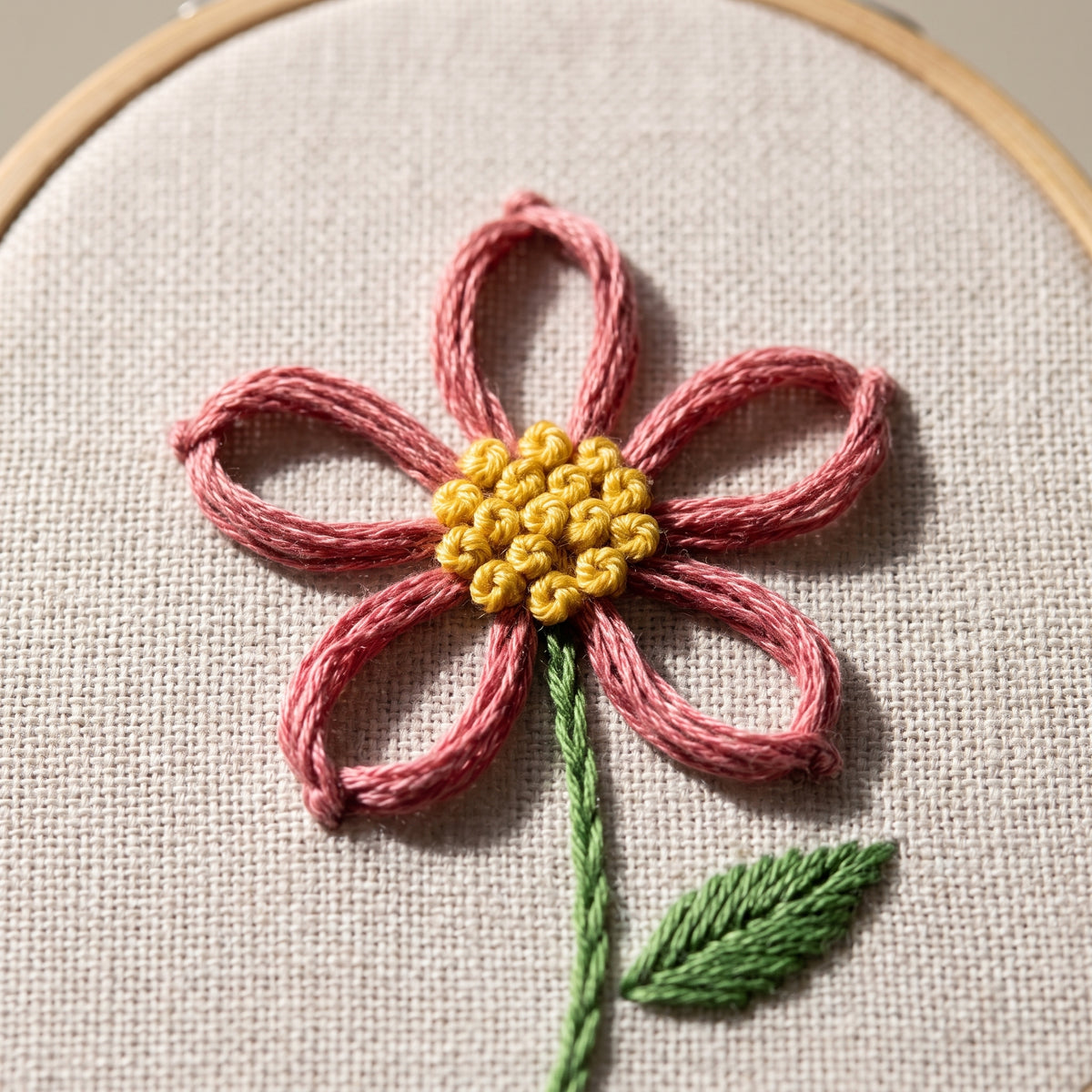 Hand Embroidery Flower Pattern PDF SVG, DMC Chart, 3-8 inch Hoops